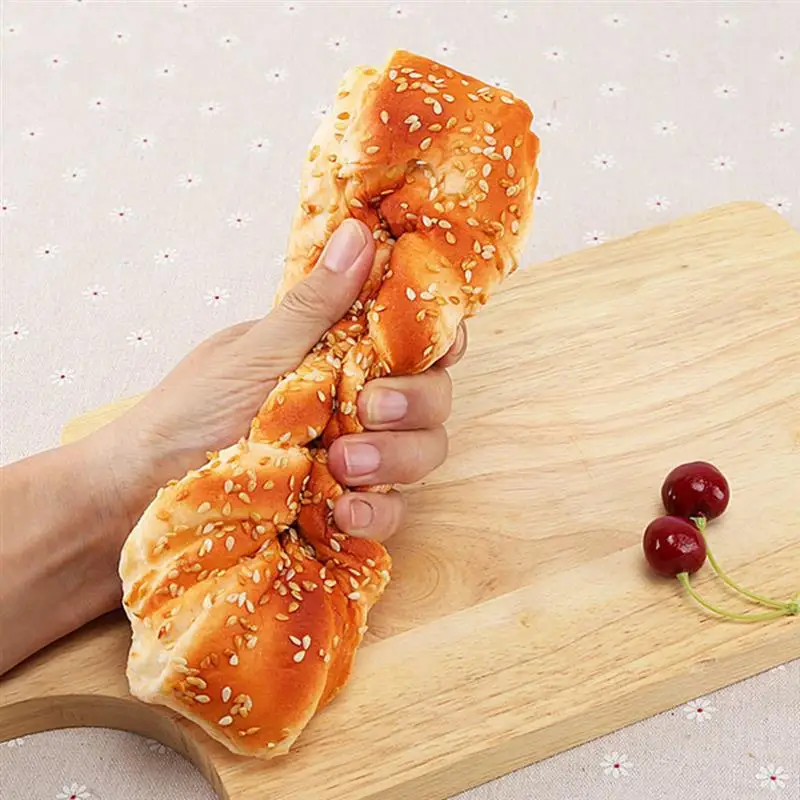 

Environmental Protection Artificial Food PU Simulation Bread Cake Model Sesame Hazelnut Bread Photography Props Home Decoration