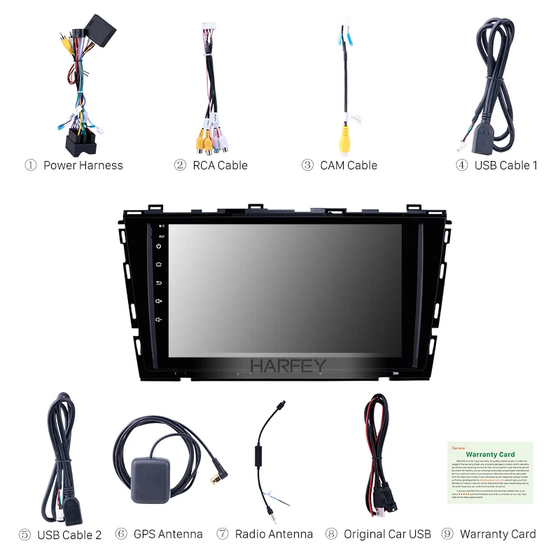 Harfey Car 9 &quotстерео Android8.1 для Фольксваген ламандо 2015 2016 поддержка 3G WiFi OBD2 Bluetooth
