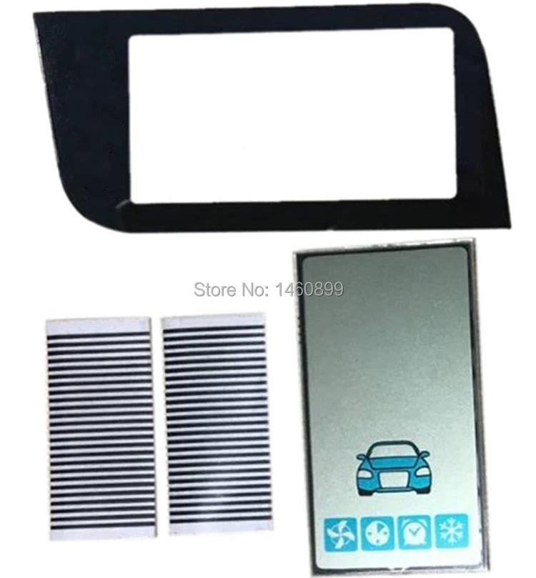 

50 pcs/lot A93 lcd display Flexible Cable + keychain Glass Case for Starline A93 GSM lcd remote control 2 way Car alarm system