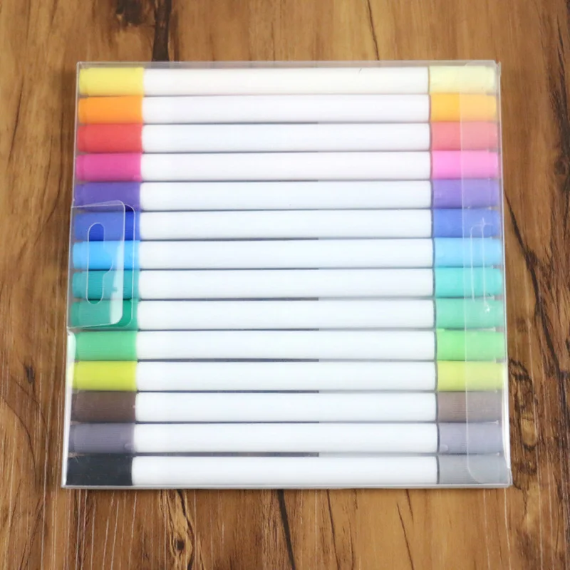

14Pcs/Set STA Watercolor Art Markers Set Dual Tips-Gradient Color Sketching Markers Soft Graffiti Brush Pens For Paint Manga