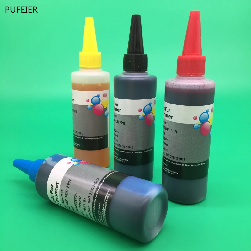 

4 Bottles x 100ML LC3013 LC3011 Dye Based Ink For Brother MFC-J491DW MFC-J497DW MFC-J690DW MFC-J895DW BK C M Y Printer