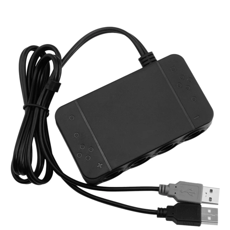 

4 Ports Gc To Switch Wii U Pc Gamecube Controller Adapter With Turbo And Home Button Mode For Nintendo