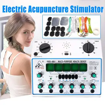 

Home Electric Acupuncture Stimulator Machine Electrical nerve muscle stimulator 6 Channels Output Patch Massager Care for health