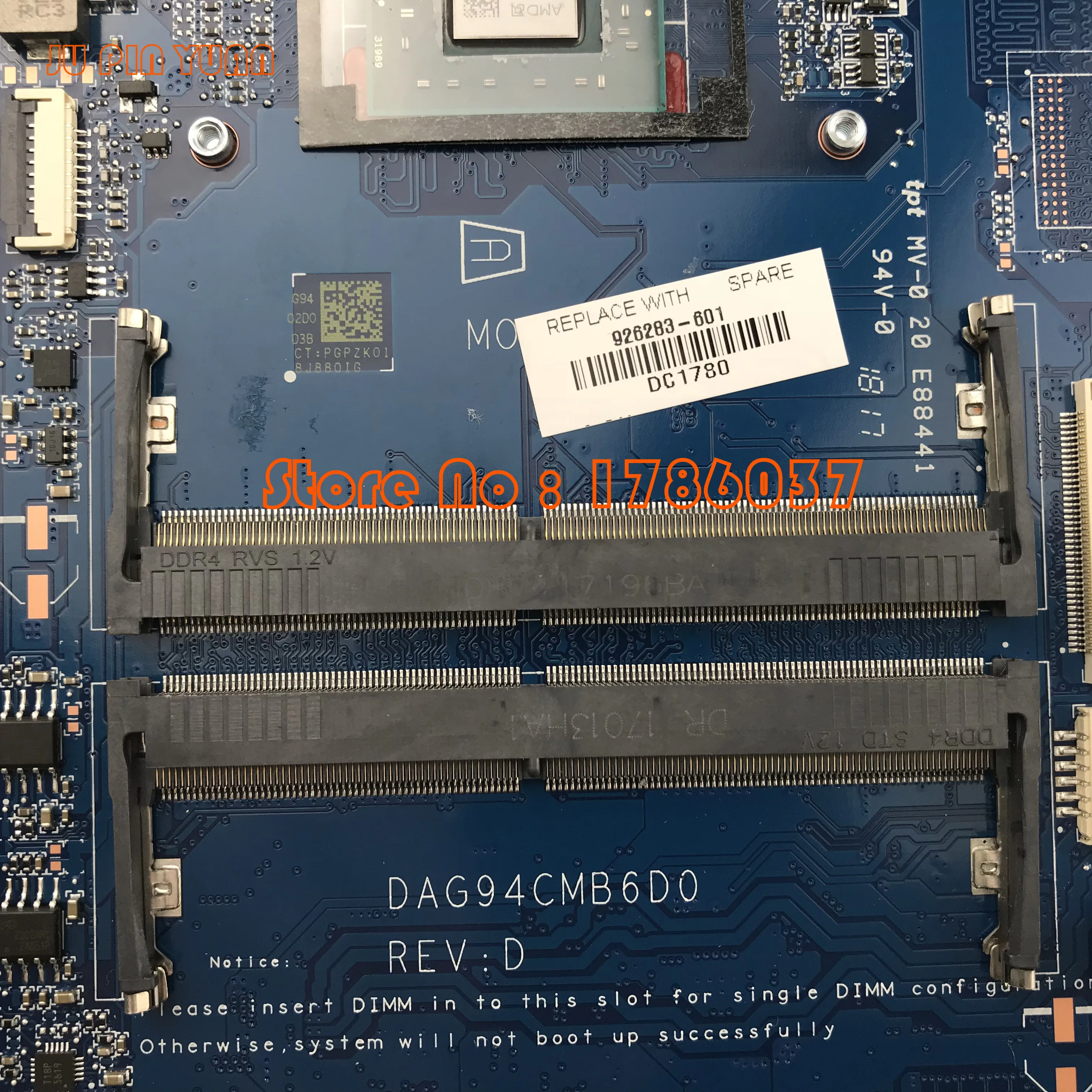 جو دبوس يوان 926283-601 926283-001 DAG94CMB6D0 اللوحة ل جناح HP 15-CD 15Z-CD اللوحة المحمول A9-9420