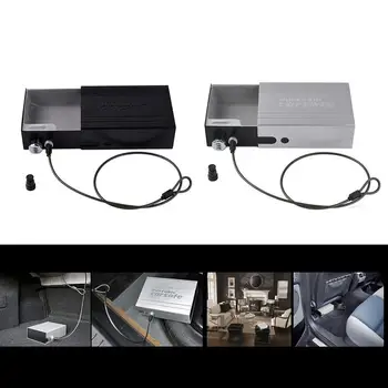 

Aluminum Alloy Safe Box with Combination Lock Portable Car Supplies Container Carrying Case