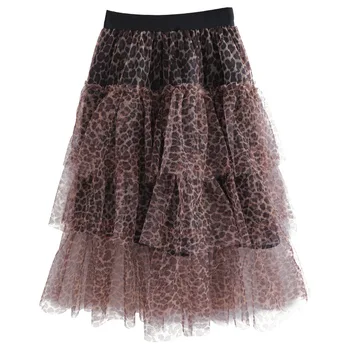 

2019 Summer korean style leopard print princess tutu skirt for cute baby girls Fashion Tulle Cake Skirts Luxury kids clothes