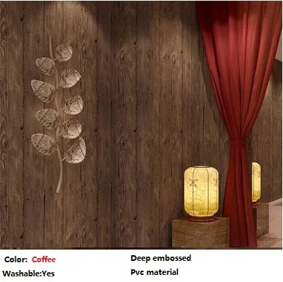 Modern Chinese Style Imitation Wood Grain Wallpaper 3d Papel De Parede Antique Nostalgic Women's Clothing Store Wall Paper Roll heart sutra copybooks chinese character buddhist scriptures exercise book pastel rice paper papel de arroz para decoupage