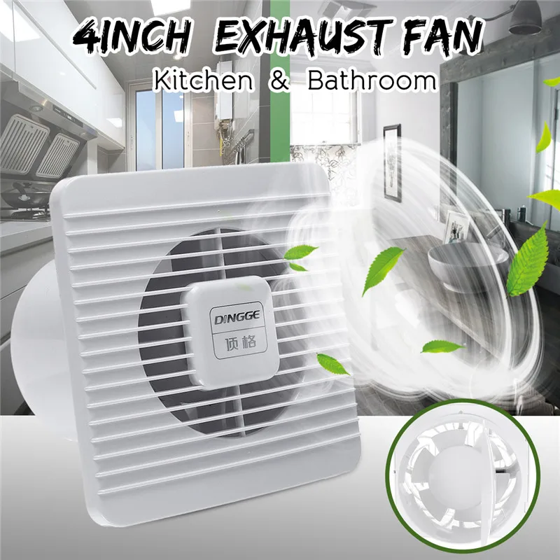 Billig 4 Inch 25 w 220 v Hohe Geschwindigkeit Auspuff Fan Wc Küche Bad Hängen Wand Fenster Glas Kleine Ventilator Extractor ventilator