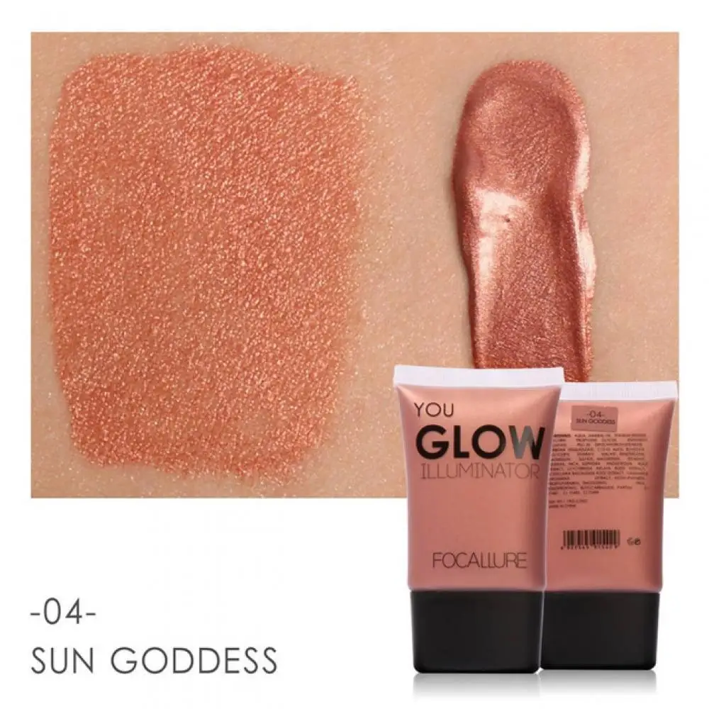 Ярче для Illuminatore лица и тела читая Glow осветитель Shimmer крем жидкая FOCALLURE кожи