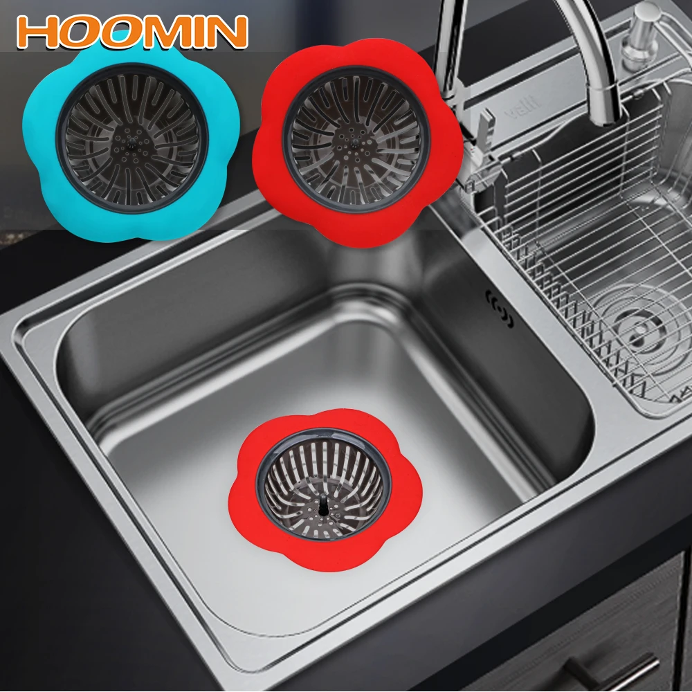 

HOOMIN Anti-blocking for Colander Sewer Hair Filter Shower Sink Drains Cover Flower Shaped Kitchen Sink Strainer Kitchen Tools
