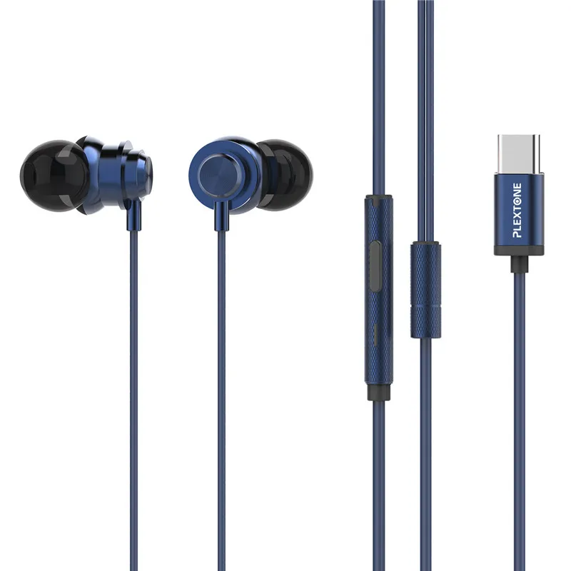 

Plextone X56M Type-C Digital Earphone Stereo In Ear Metal Earphone with Mic for Xiaomi 6 Note3 Mix2 for Huawei Mate10 P20 Pro