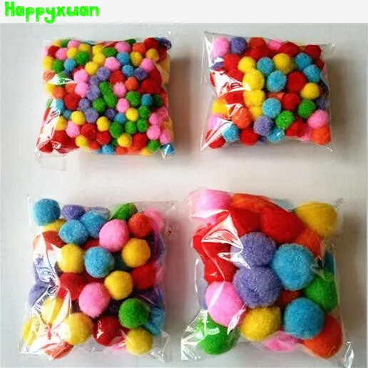 Happyxuan 10 мм 50 Разноцветные помпоны для детского сада DIY художественные материалы