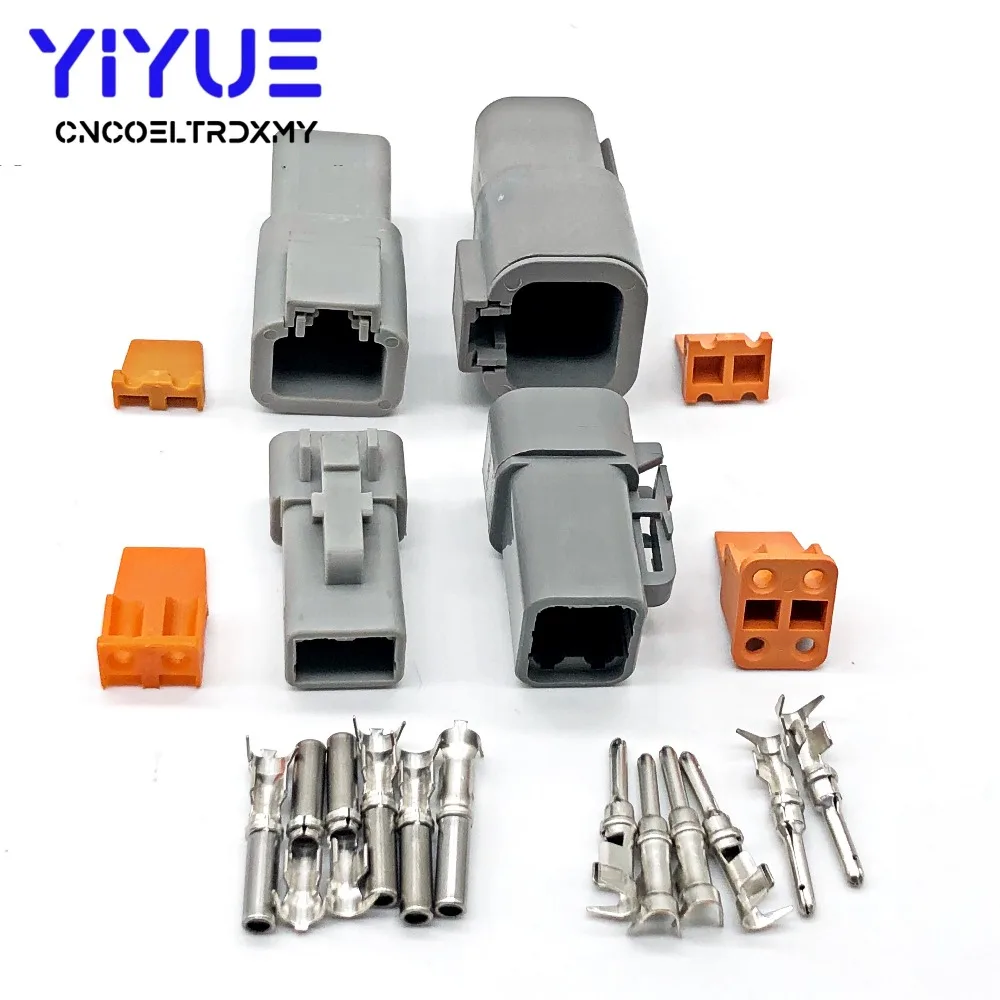 1 компл. Deutsch DTP 2/4 Pin DTP06 4S/DTP06 2S/DTP04 4P Gray мужской женский водонепроницаемый