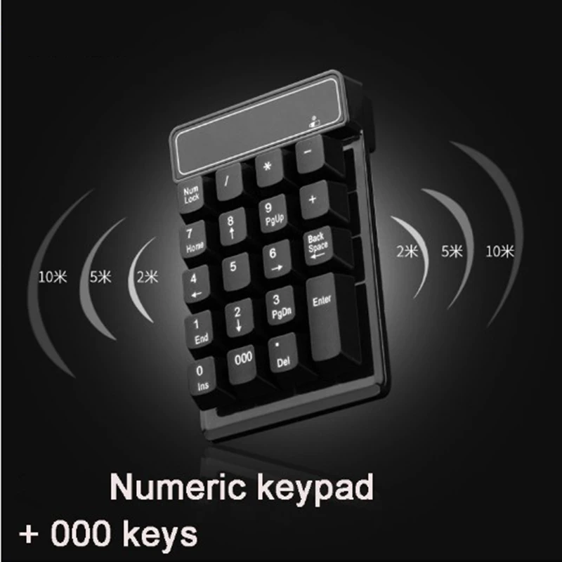 Новая 2 4G Беспроводная Bluetooth цифровая клавиатура 19 key портативная