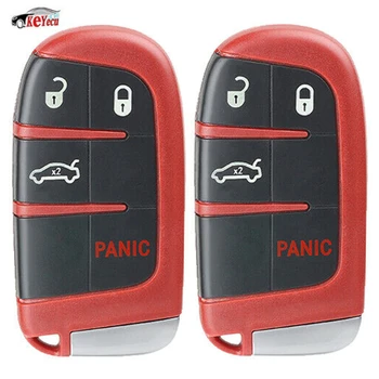 

KEYECU 2 Pcs 433MHz ID46 Chip M3N-40821302 Replacement 4 Button Remote Key Fob for Chrysler 300, for Dodge Charger Durango Dart
