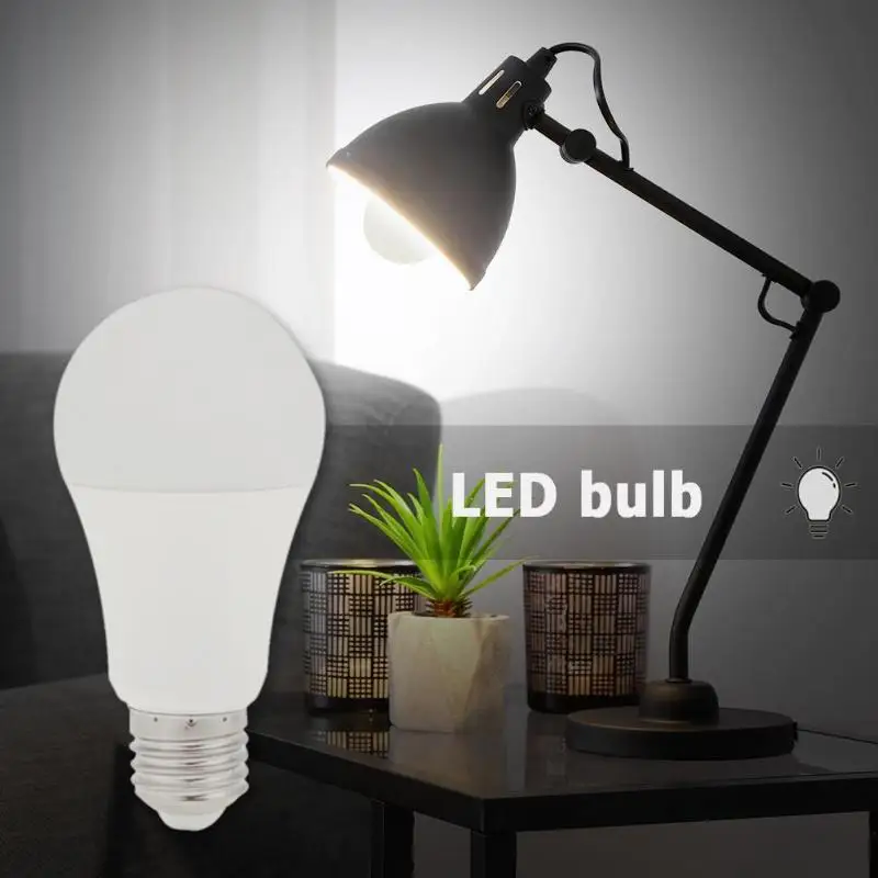 Светодиодный лампочка с сенсорным управлением E27 От заката до рассвета света лампы для домашнего освещения 5 W 12 W светодиодный лампочка с