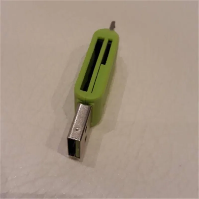 Micro USB OTG TF/SD Pembaca Kartu untuk Ponsel Tablet PC Media Player Warna Secara Acak