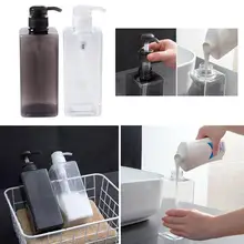 600 мл пресс-тип, разделенная бутылка, черный и белый контейнер, шампунь, гель для душа, пустая бутылка, аксессуары для ванной комнаты, дозатор мыла
