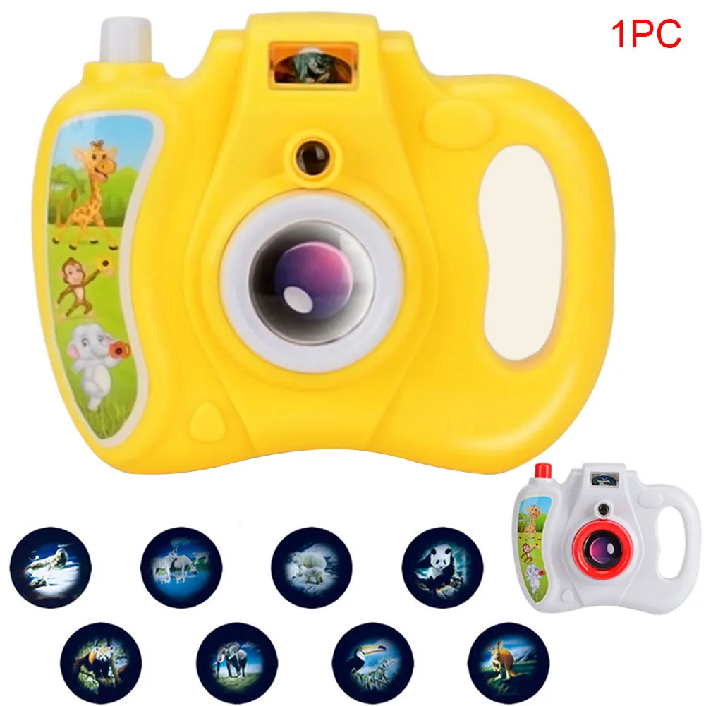 Light Projection Kids Funny Easy Operate Educational Children Intelligent Portable Camera Toy Cartoon Animal Simulation Gifts
