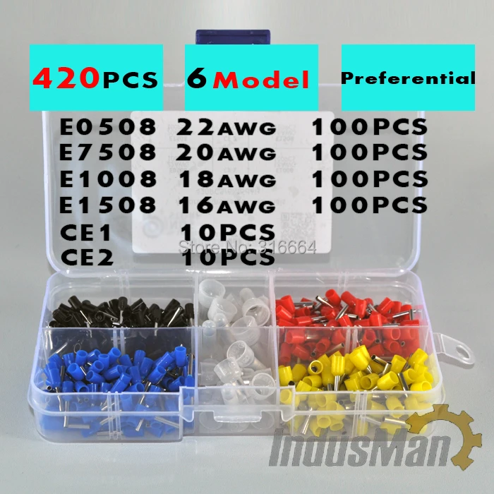 

2015 New design wire Ferrules Kit 22AWG-16AWG Bootlace Ferrules terminal connector cable plug
