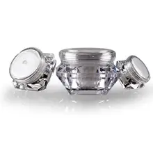 200 шт 10 г пустые пластиковые прозрачные баночки для крема 10 мл прозрачные контейнеры для упаковки косметики DHL