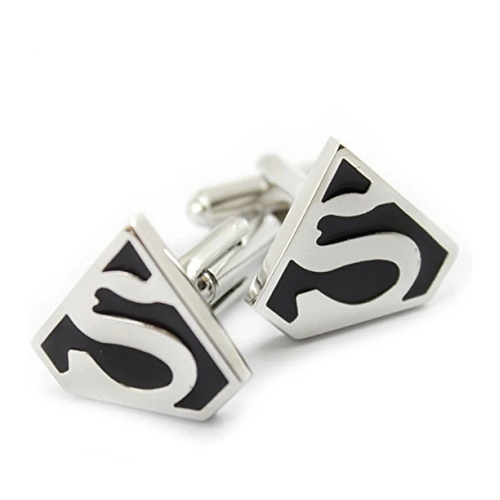 Pair of Men Round Brass Cufflinks Sleeves Buttonsin Tie Clips