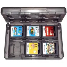 Чехол для игрового держателя для 3Ds 2Ds Ds nintendo картридж 24 в 1 дорожный Черный Zedlabz