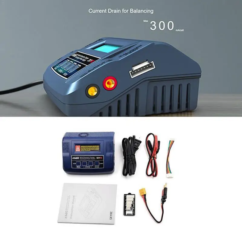 

SKYRC E660 60W AC DC FAST RC Lipo 2-6S NiMH 1- 15s Battery Balance Charger For The NiMH, NiCD, LiPo, LiOn, LiFe And Pb Batteries