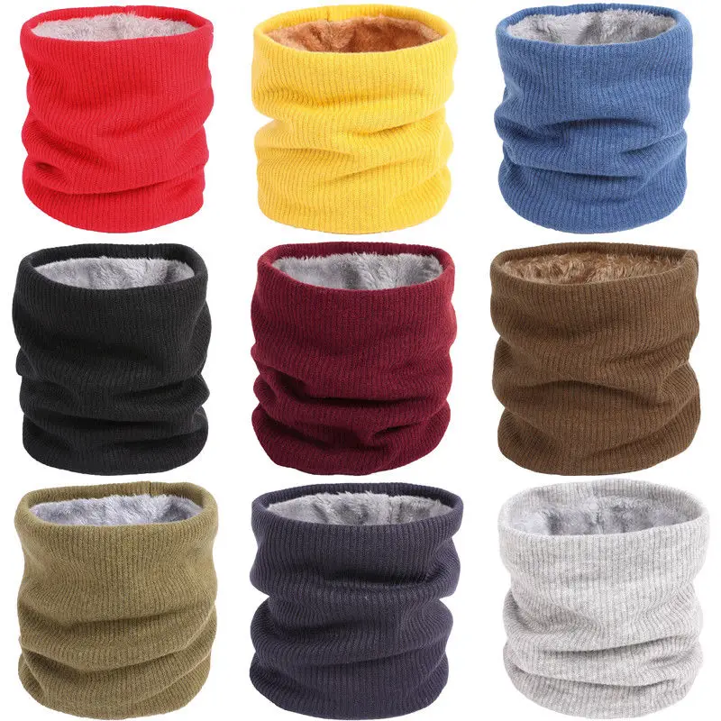 

Unisex Thermal Polar Fleece Snood Neck Warmer Scarf Warm Winter Face Mask