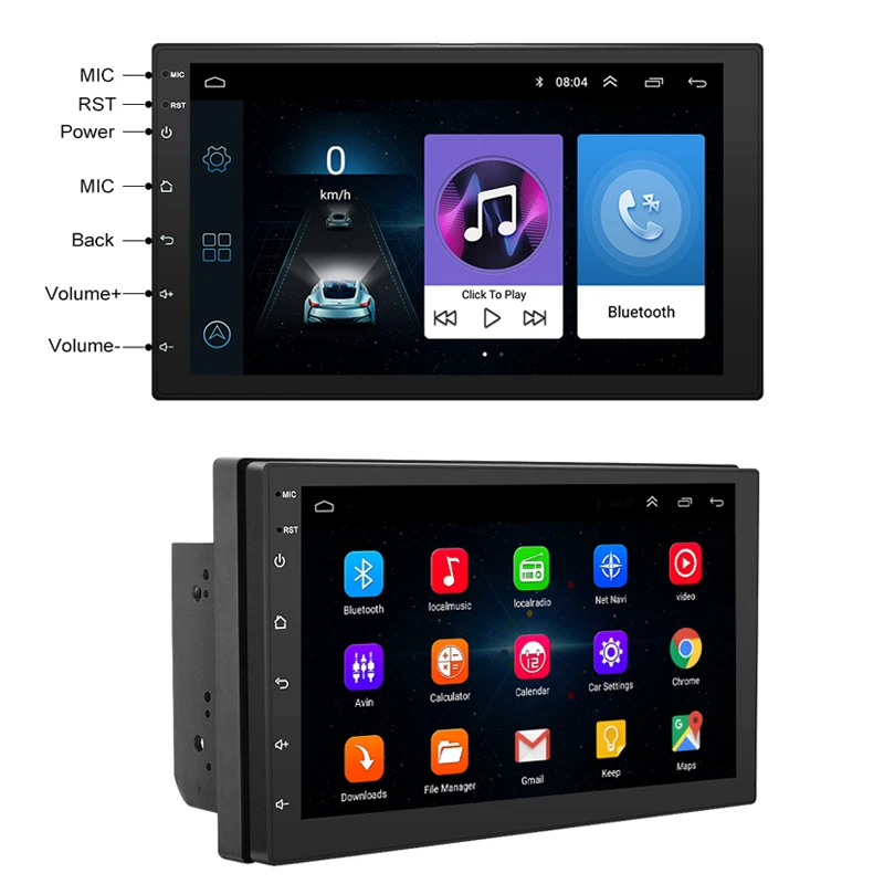 7 pulgadas Android8.1 2 Din Car DVD radio Multimedia Player navegación GPS Universal para Nis san peugeot toyota doble din autoradio