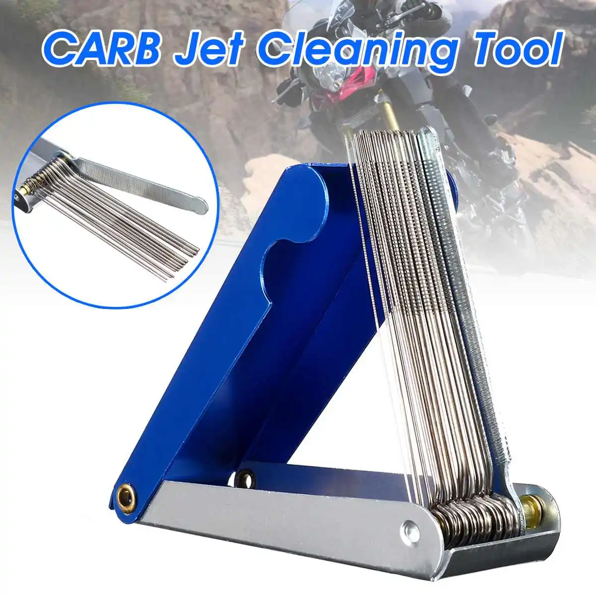 Carb Jet Cleaning Tool Kits Carburetor Wire Cleaner Set For Motorcycle ATV Parts