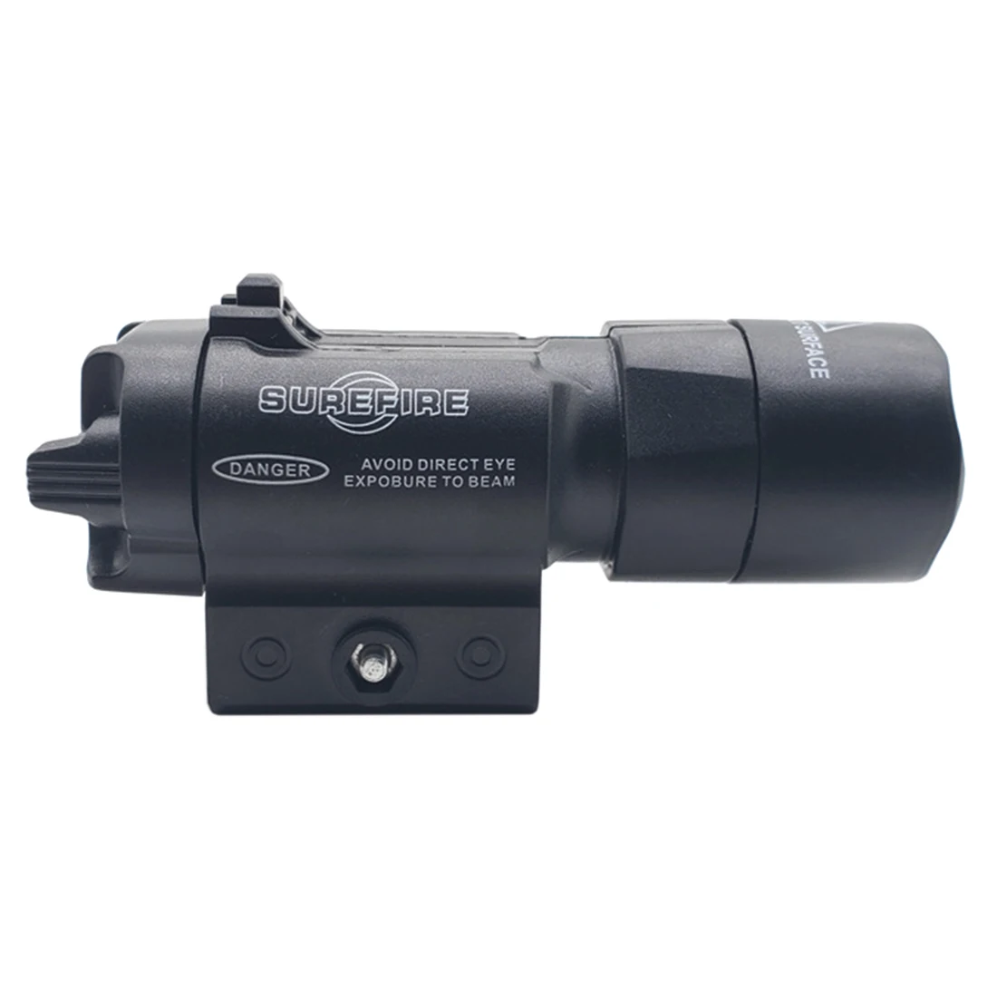 

ABS Glare Tactical Flashlight for Outdoor Activity Used for the Decoration of Water Gel Beads Suitable for 21mm Rail - Black