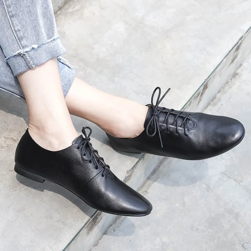 Dedo Planos Zapatos Casual Del Simple Pie white Sólido Black Redondo Mujer Moda Marea Encaje Individuales Primavera La De Nuevo 10sj235 Verano 2019 sordo nqYZ6Z