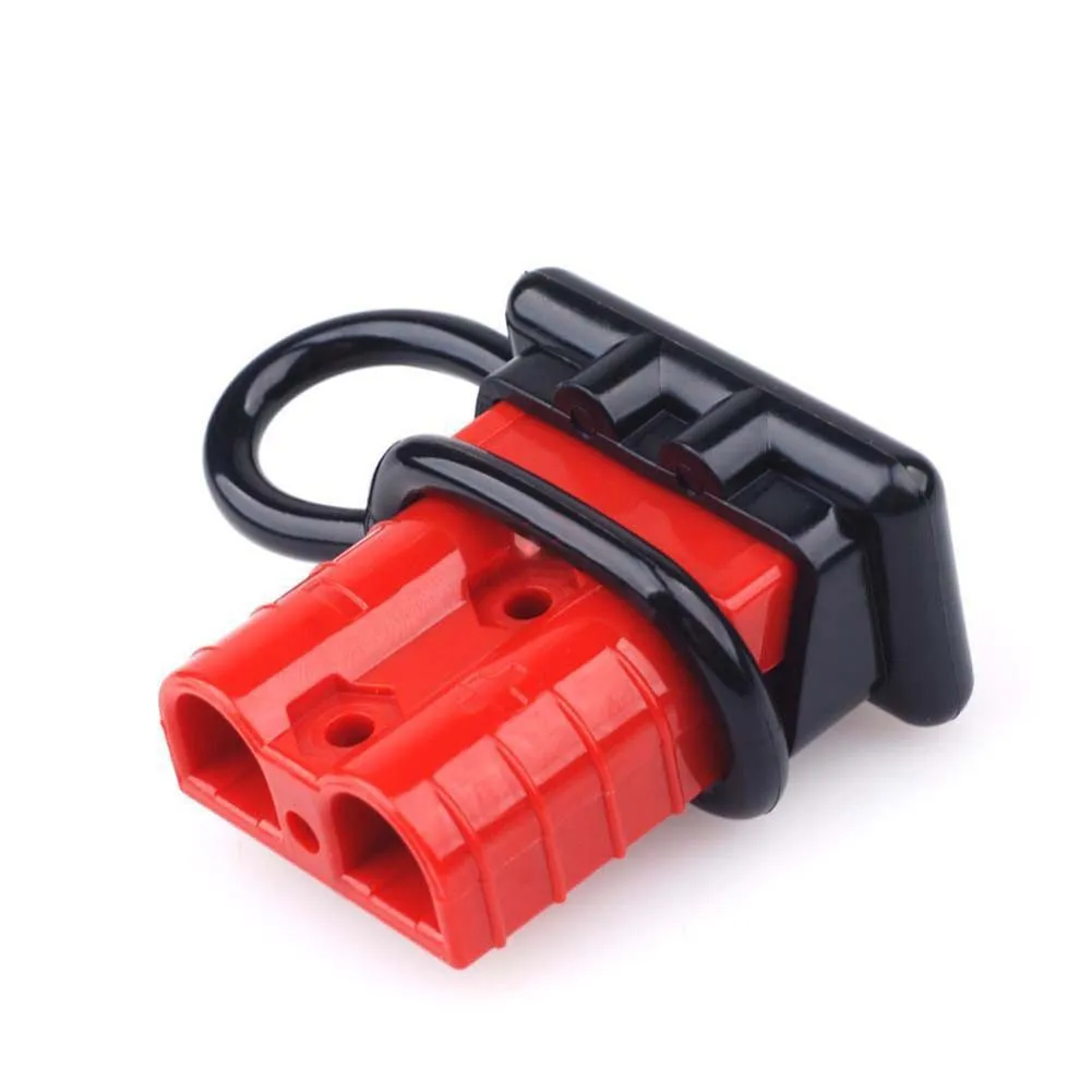 

2pcs 50A 600V Battery Trailer Pair Charge Plug Quick Connector Kit 4 *Terminal pin+2*dustproof plug caps Connect Disconnect part