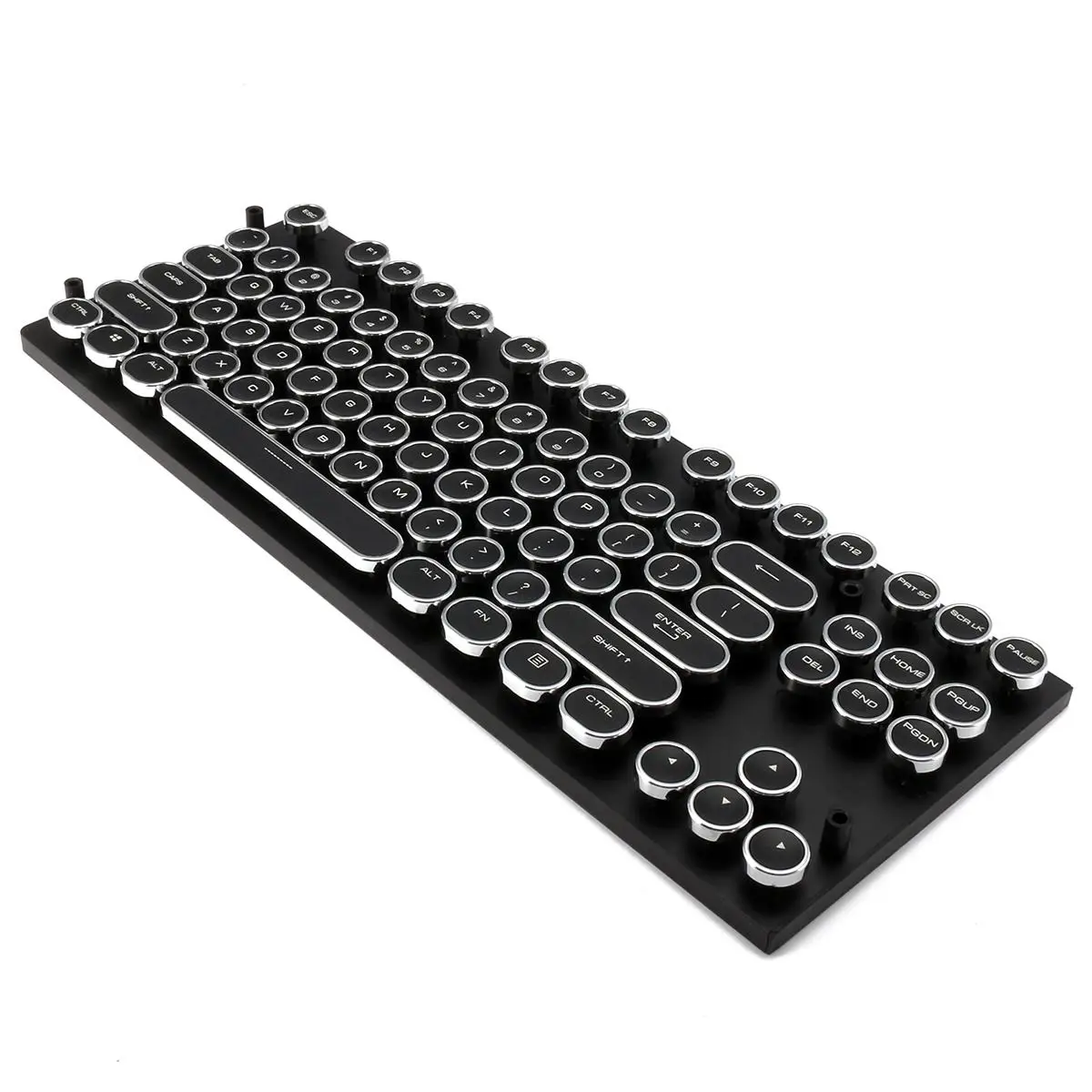 

87/104 KeyCaps Steampunk ABS Round Plated Retro Circular Keycap for Mechanical Keyboard Keycap Set