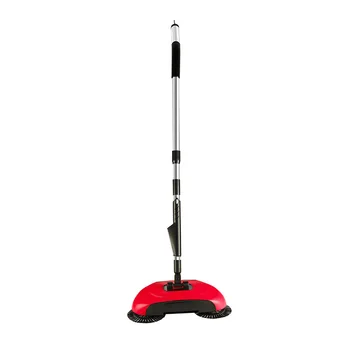 Sweeping Machine Push Type Hand Push Magic Broom Dustpan Handle Household Cleaning Package Hand Push Sweeper Mop- Red Sweeping Machine Push Type Hand Push Magic Broom Dustpan Handle Household Cleaning Package Hand Push Sweeper Mop- Red