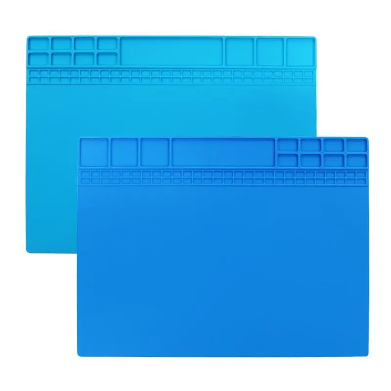 40X30CM Heat Insulation Silicone Pad Desk Mat Maintenance Platform For Electrical BGA Soldering Repair Station Mat Section