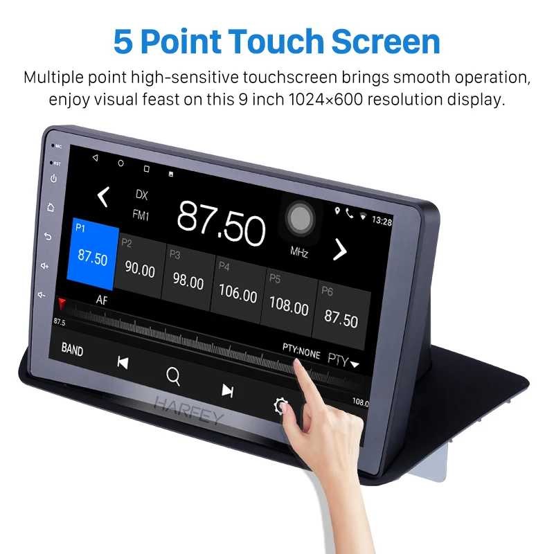 Cheap Harfey 2Din Head Unit Car Radio 9 Inch Stereo Android 8.1 For 2012 2013-2018 Mazda BT-50 Overseas GPS Multimedia Player AUX WIFI 2
