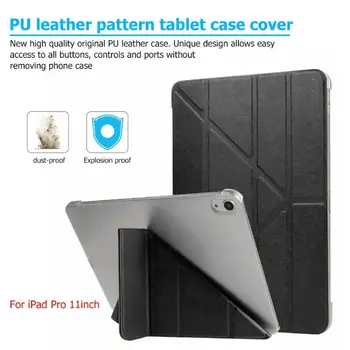 

Foldable PU Leather Cover Case for iPad Pro 11in Tablet Case Protective Cover Stand Tablet PC Pad Protective Smart Case