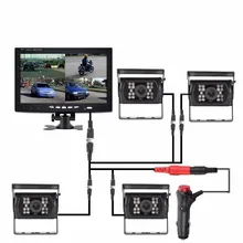 Monitor para carro ohanee, monitor lcd tft de 7