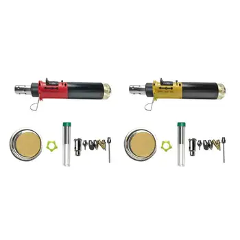 

12-in-1 Gas Soldering Iron Cordless Welding Pen Butane Blow Torch Solder Iron Welding Tools Set Electric Gas Soldering Iron
