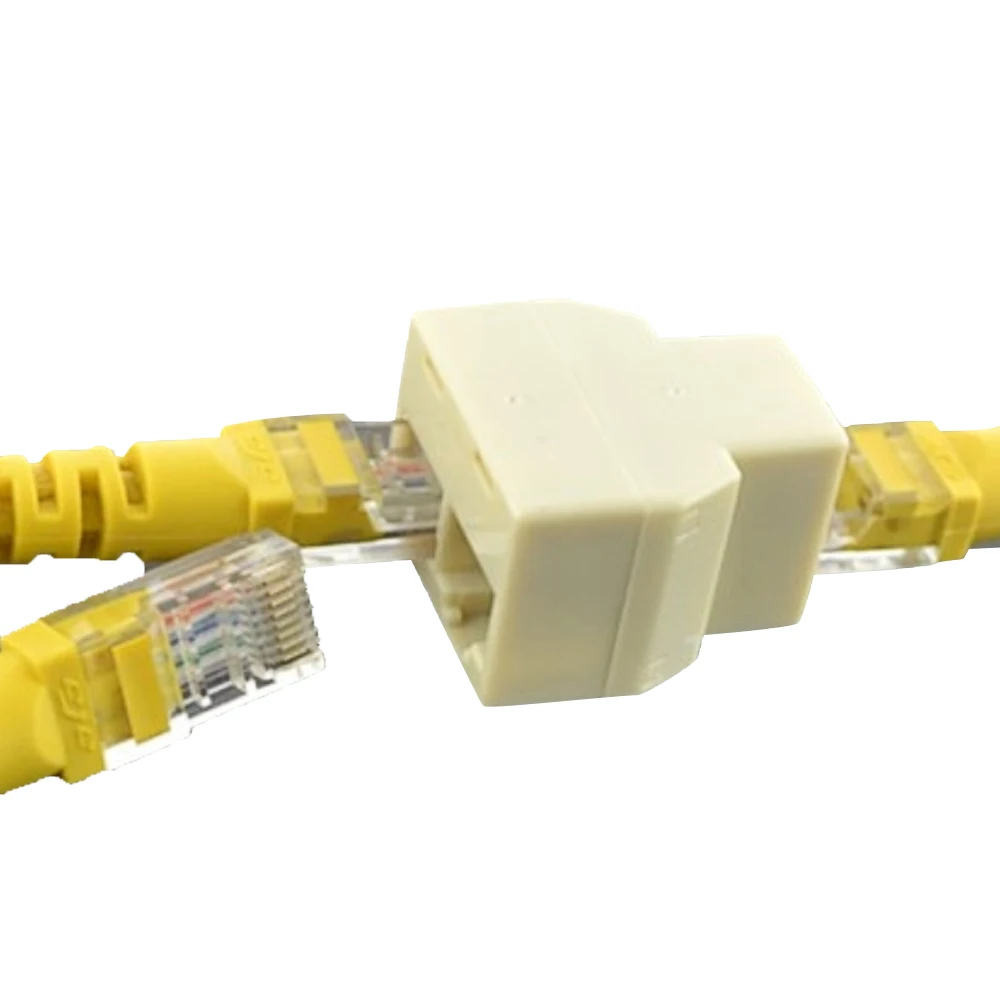 Elisona 5 шт. Ethernet RJ45 RJ-45 Женский до 2 RJ45 разъем Женский сетевой CAT5 CATE6 LAN Ethernet сплиттер адаптер Соединительный кабель