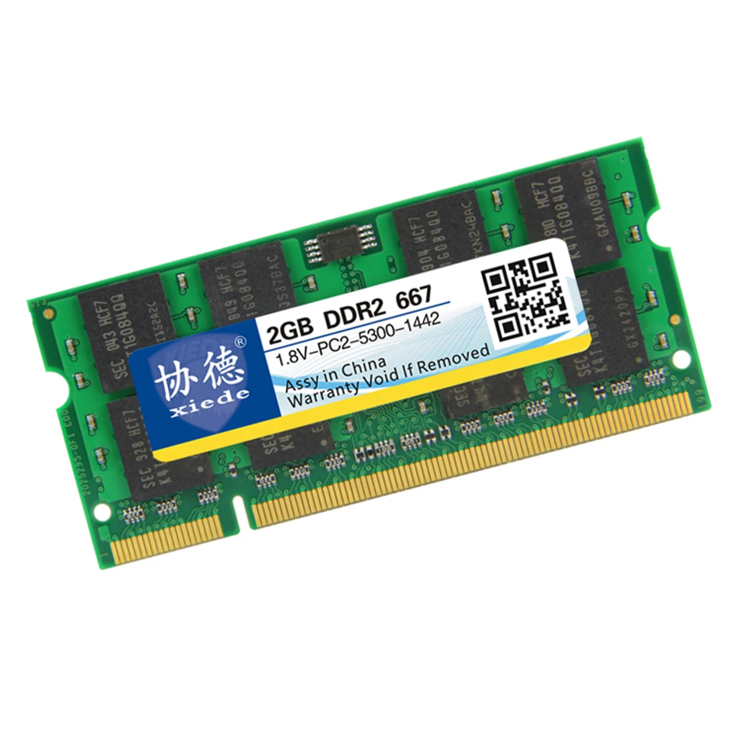 Модуль оперативной памяти ноутбука Xiede Ddr2 667 Pc2-5300 240Pin Dimm 667Mhz для ноутбуков X025