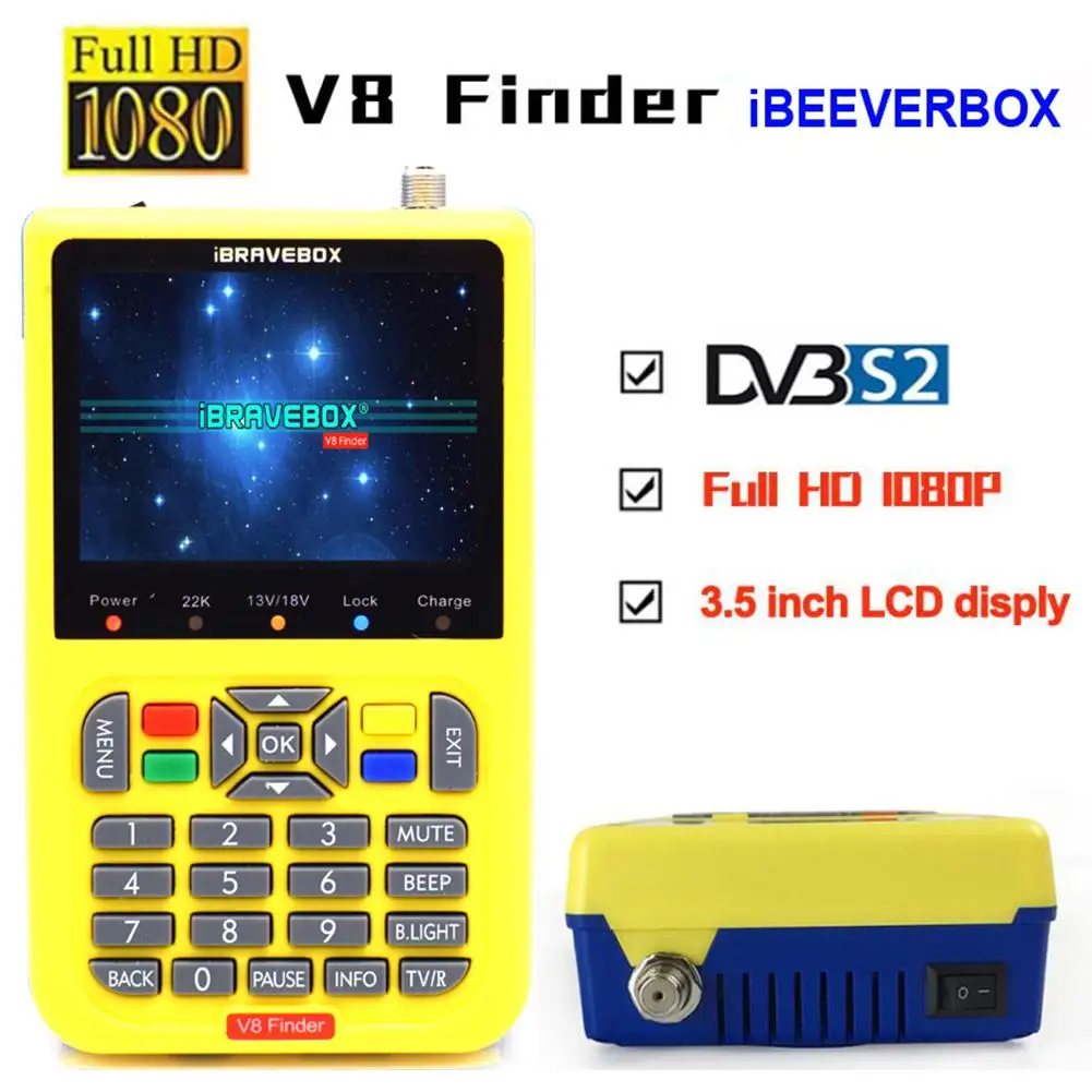 LeadingStar iBRAVEBOX V8 тонкие HD DVB S2 спутниковый искатель MPEG 2 4 лучше Finder метр|Спутниковое