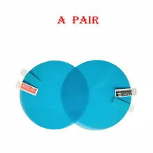 2 шт 100*100 мм ПЭТ+ нано-покрытие Автомобильная анти-водная туман пленка анти туман непромокаемая зеркало заднего вида защитная пленка на окно