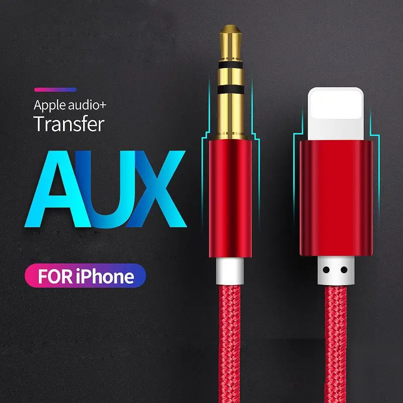 

BEESCLOVER AUX Audio Music Cable Car Cord for iPhone 7 8 Plus X XS MAX XR iOS 12