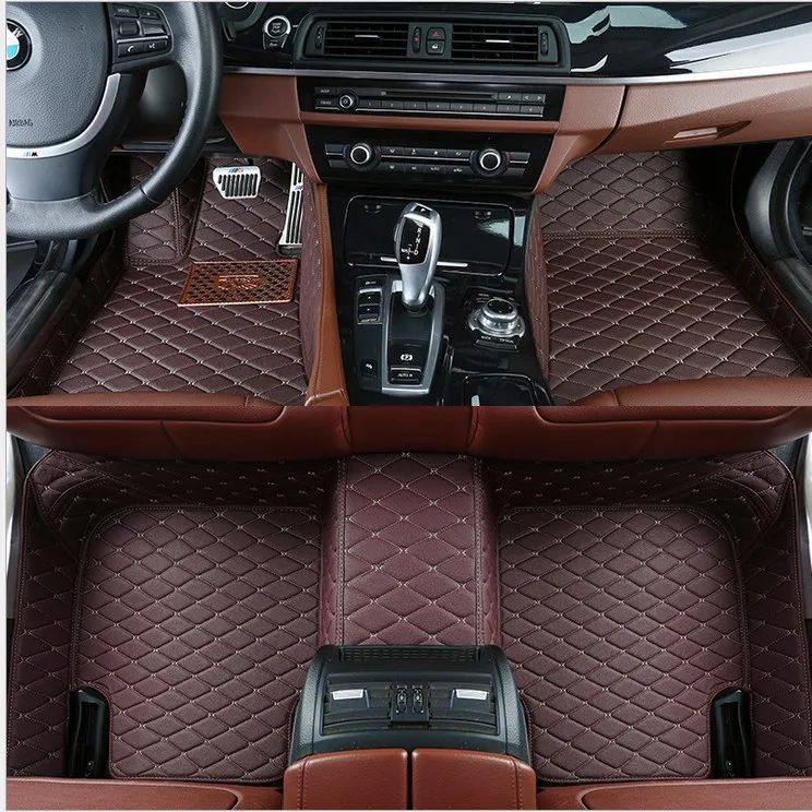 

Car Front Rear PU Leather Floor Mats Set For BMW Liner Waterproof 5 Seat Mat For BMW X5 F15 2014 2015 2016 2017 2018