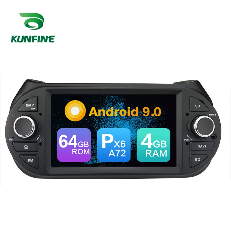 Android 9 0 Core PX6 A72 Ram 4G Rom 64G Автомобильный DVD GPS мультимедийный плеер стерео для FIAT Frorino