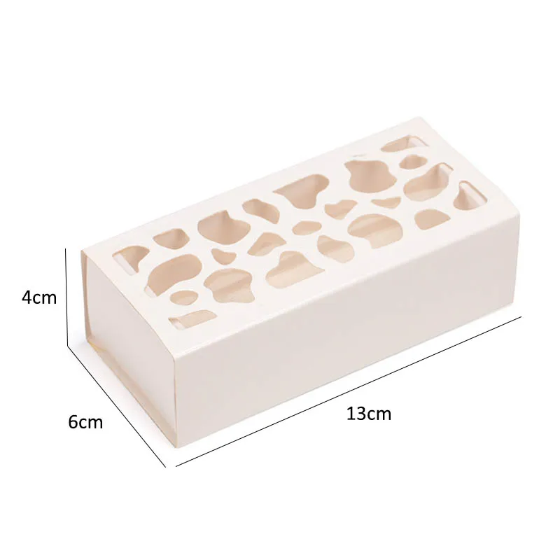 

5Pcs White Macarons Box Small Cake Case Chocolate Muffin Tools Hollow Baking Accessories Cookie Package Wedding Party Decor