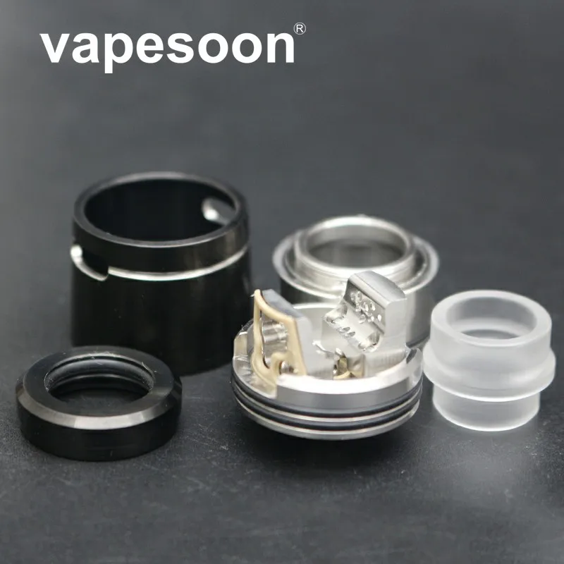 Vapesoon V24 RDA испаритель 24 мм Диаметр атомайзер с регулируемым воздушным потоком двойной катушкой RDA для Vape электронная сигарета мод VS Reload S